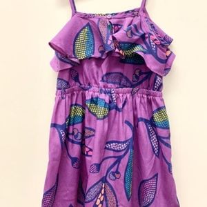 Girls New purple string dress sz 4T Cherokee